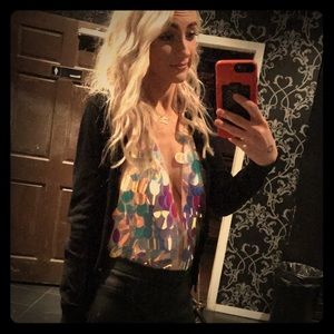 Misguided size small. sequin leotard